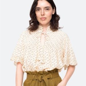 Sea New York Ditsy Print Floral Blouse / Size 8